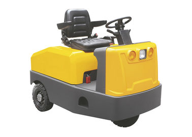 黄色3トンの小さい電気トラクター、車の形の電池によって運転される電気牽引の引っ張り